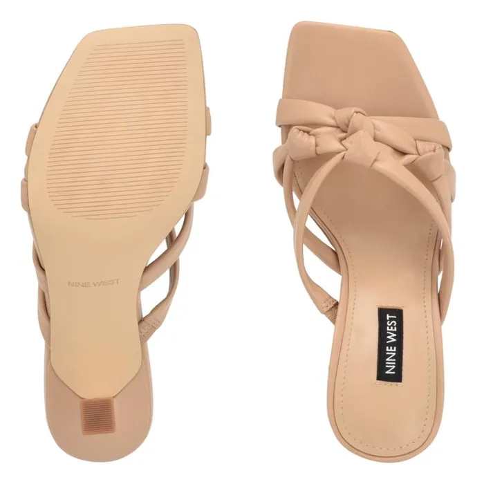 Yeander Heeled Slide Sandals Warm Blush Women Nine West Sandals