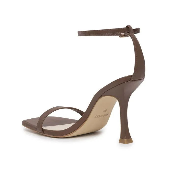Yess Ankle Strap Sandals Brown Leather Women Nine West Sandals Yess Ankle Strap Sandals Brown Leather Women Nine West Sandals