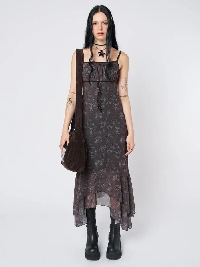 Zelda Floral Layered Maxi Dress Women Minga London Dresses