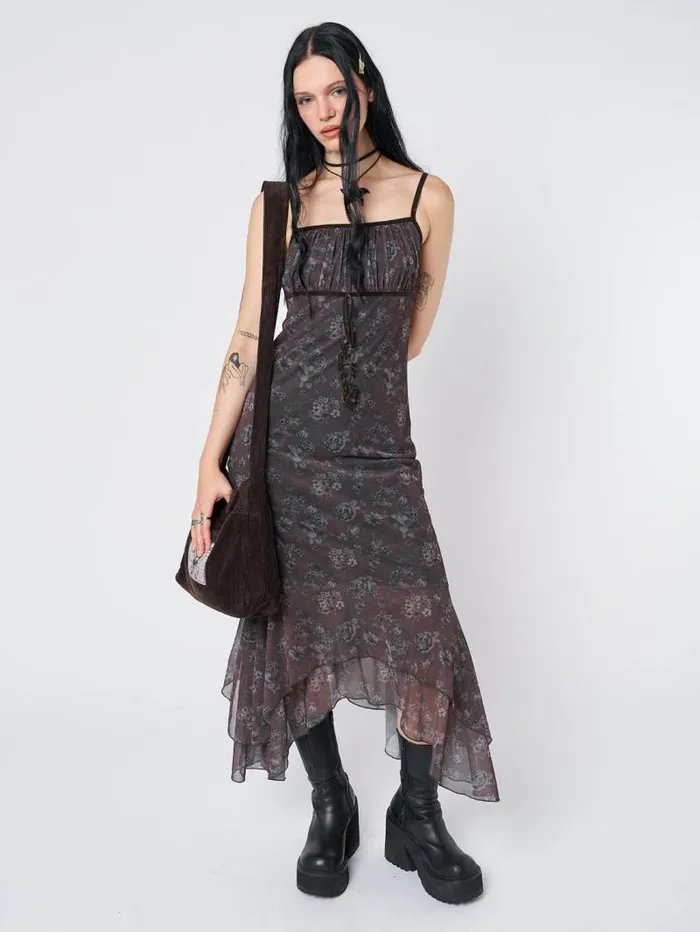 Zelda Floral Layered Maxi Dress Women Minga London Dresses