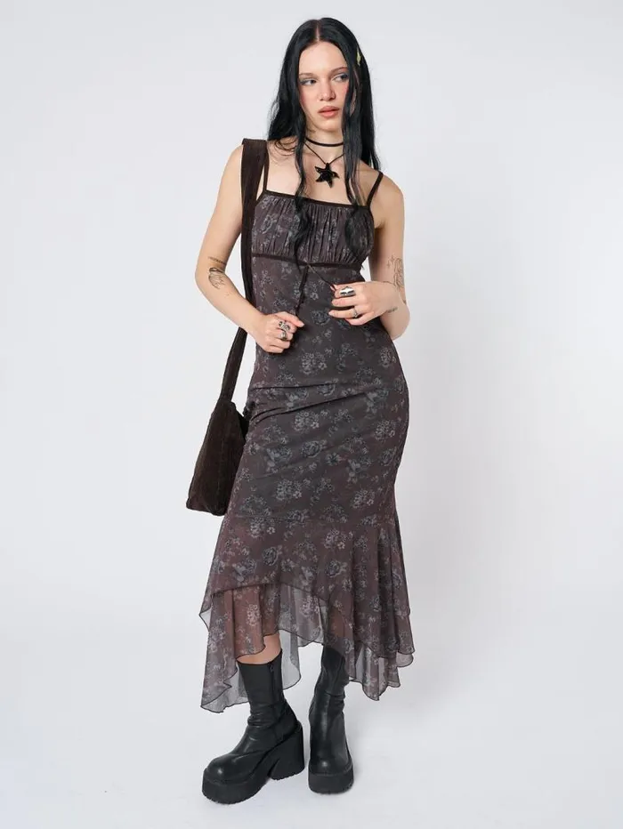 Zelda Floral Layered Maxi Dress Women Minga London Dresses